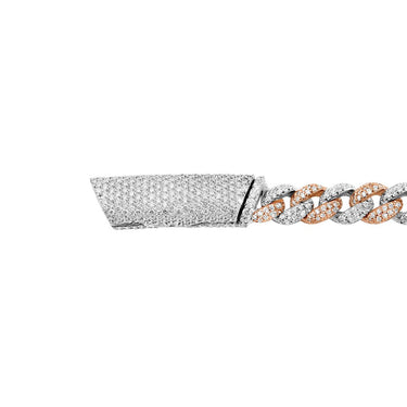Diamond Cuban Necklace in 14k Gold 17.62 Ctw